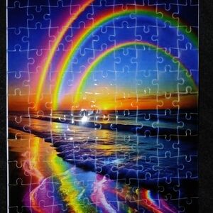 Vibrant Rainbow Beach Puzzle